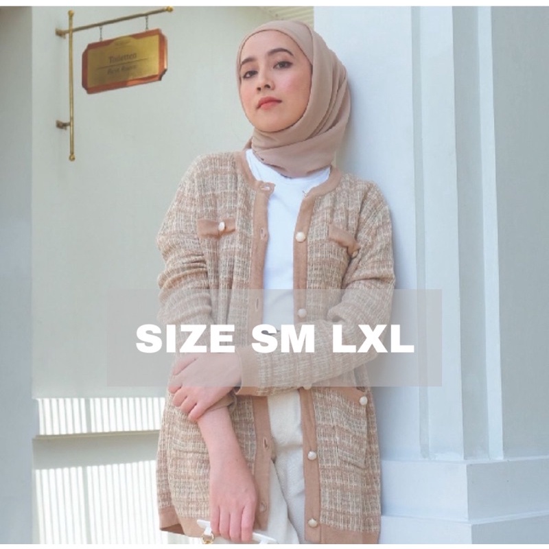 elle cardigan by muda official khaki
