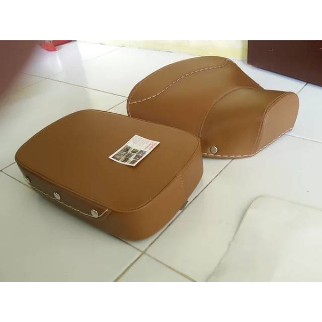 Cover Jok Motor vespa koboi depan belakang