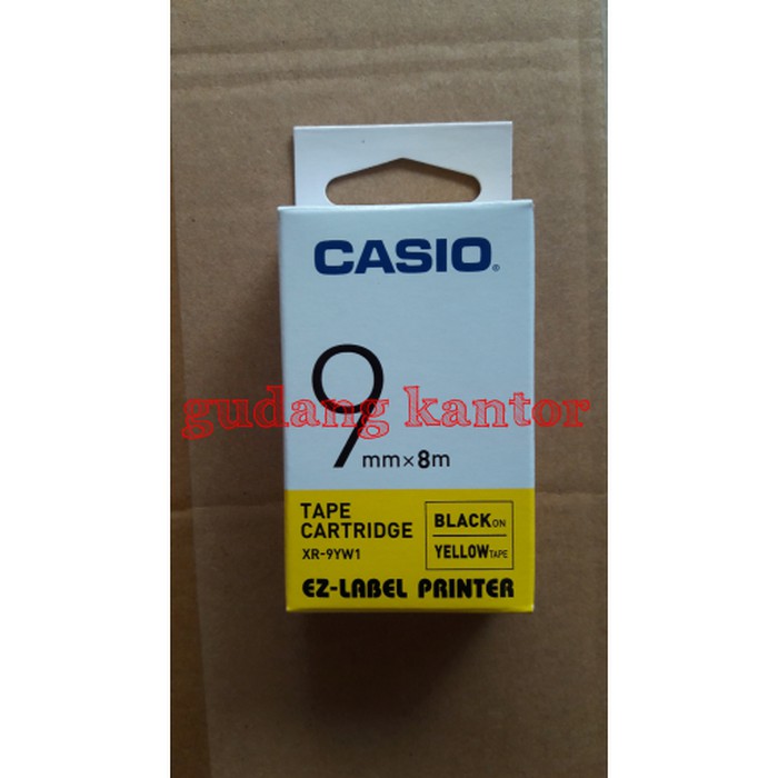 

LABEL CASIO 9MM KUNING XR-9YW1 ORIGINAL EZ TAPE PRINTER