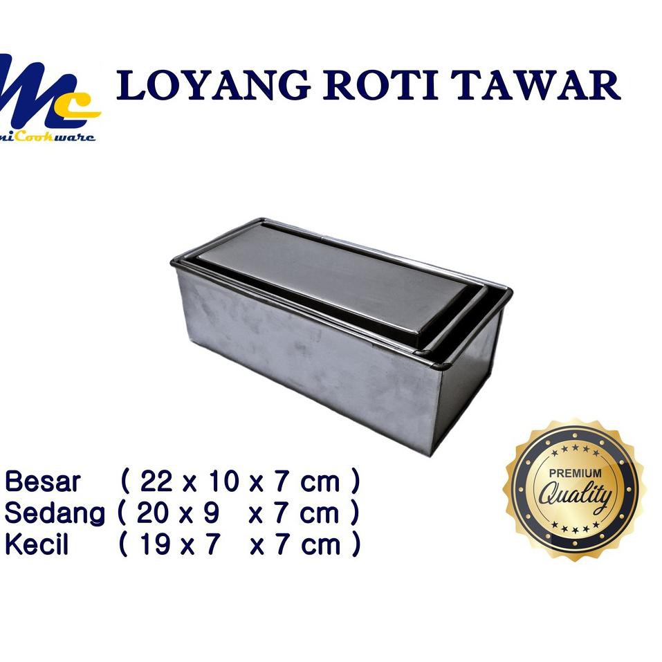 

TEERLARIS! ESW89 Loyang Roti Tawar size 19x7x7/20x9x7/22x10x7 cm