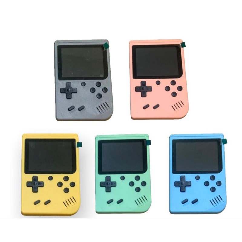 Gameboy Retro FC Plus 500 in 1 Game 2 PLAYER free stick Games player Connect to TV or Gamepad Pocket game gamebot Game boy MACARON macaroon