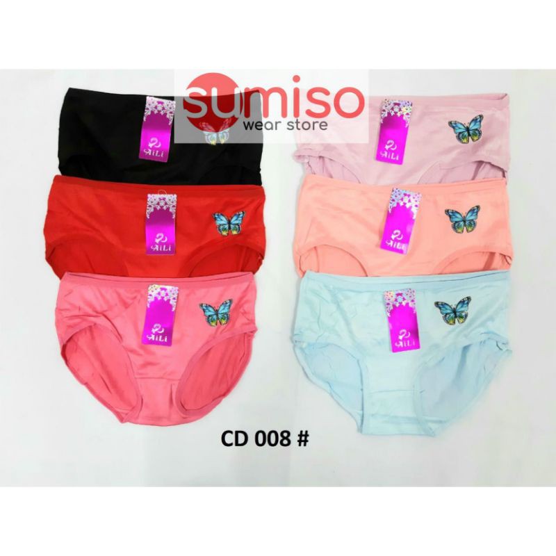 Undies cewek logo kupukupu/ celana dalam wanita import / cd wanita dewasa remaja