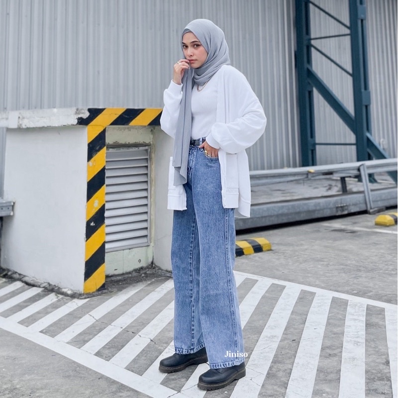 Celana jeans wanita kulot jeans