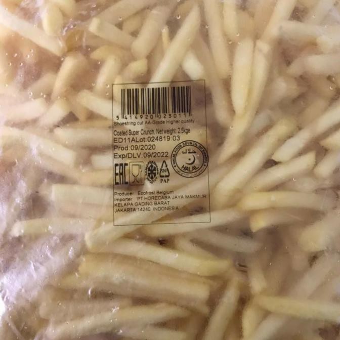 

Kentang Shoestring Coated Belgia 2.5Kg Ready Stok
