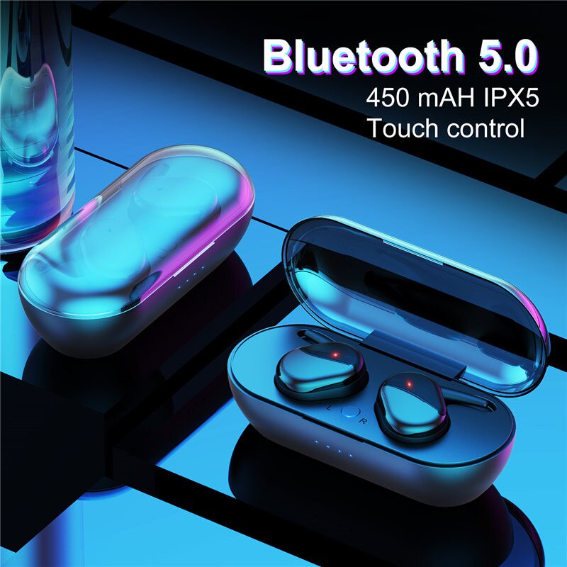 Y30 TWS Bluetooth Headset Bluetooth TWS Dengan Mikrofon 5.0 Earphone Bluetooth TWS HiFi Stereo Waterproof Earbuds Wireless