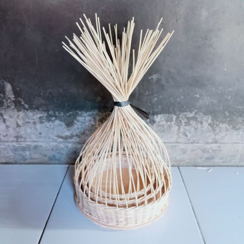 keranjang rotan sulur 1 set isi 3 pcs keranjang hantaran keranjang parsel box lamaran