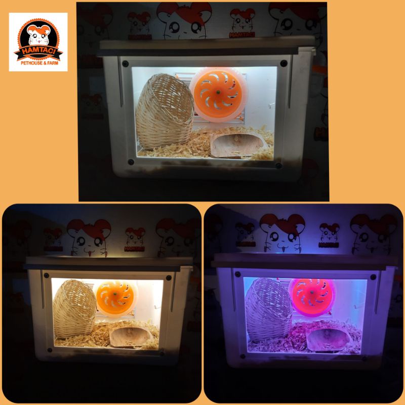 LED LAMPU KANDANG HAMSTER/REPTILE/GERBIL/PETS