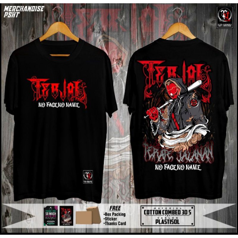 (BISA COD) KAOS PSHT TERJAL KAOS NEW BRAND PSHT TERJAL KAOS TERATE JALANAN KAOS TERJAL INDONESIA