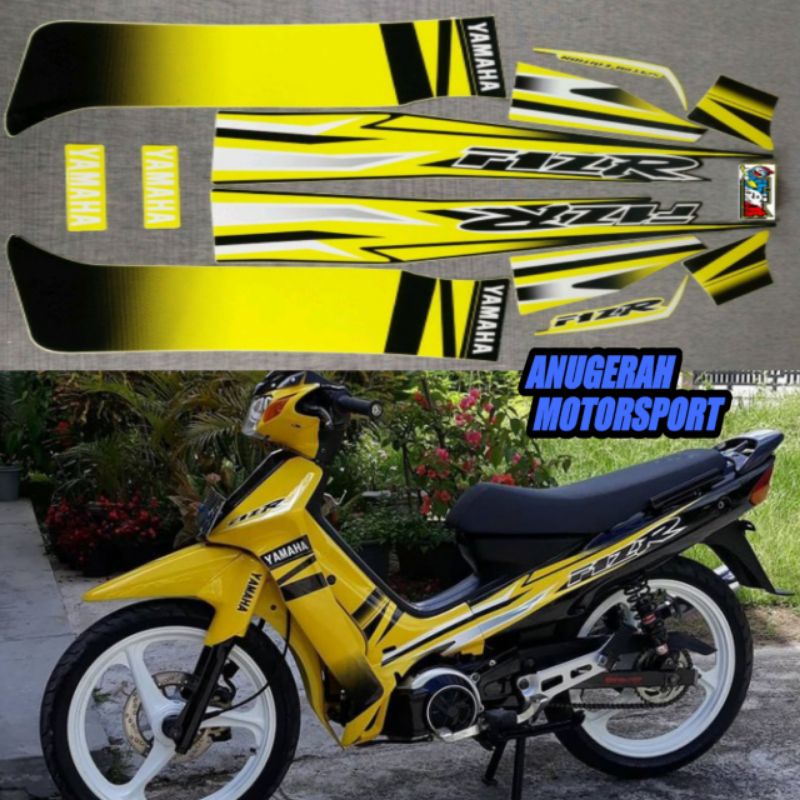 striping / sticker lis body Yamaha fizr / fiz r / f1zr spesial edition kuning hitam