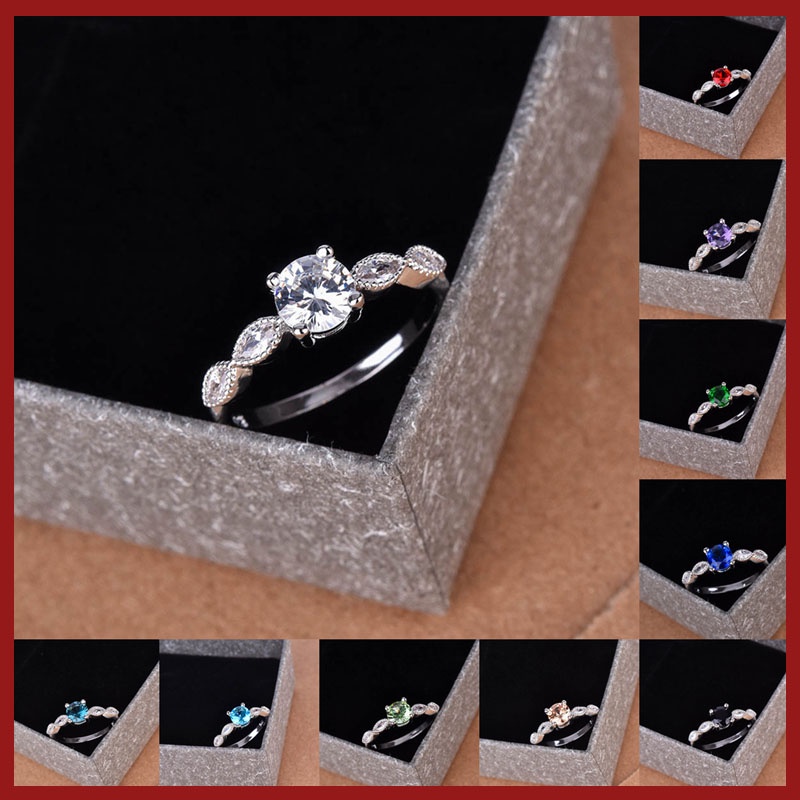 Cincin Sterling Silver 925 Dengan Topaz Biru Mewah Untuk Wanita