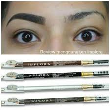 Pensil alis implora premium 2 in 1 / eyebrow pensil / implora premium eyebrow