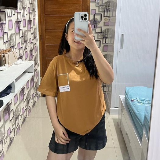 PANTONE TSHIRT l BAJU KAOS TUMBLR TEE KAOS WANITA OVERSIZE POLOS COTTON COMBED 30'S KOREA FASHION