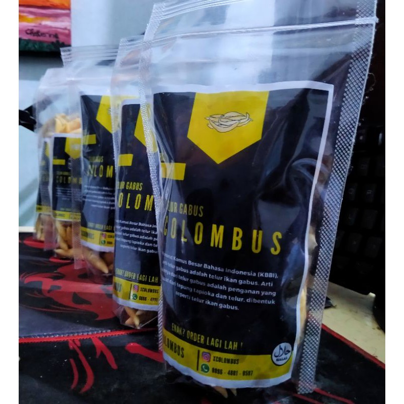 

Telor Gabus Colombus (100gr) Makanan Ringan Kala Santai