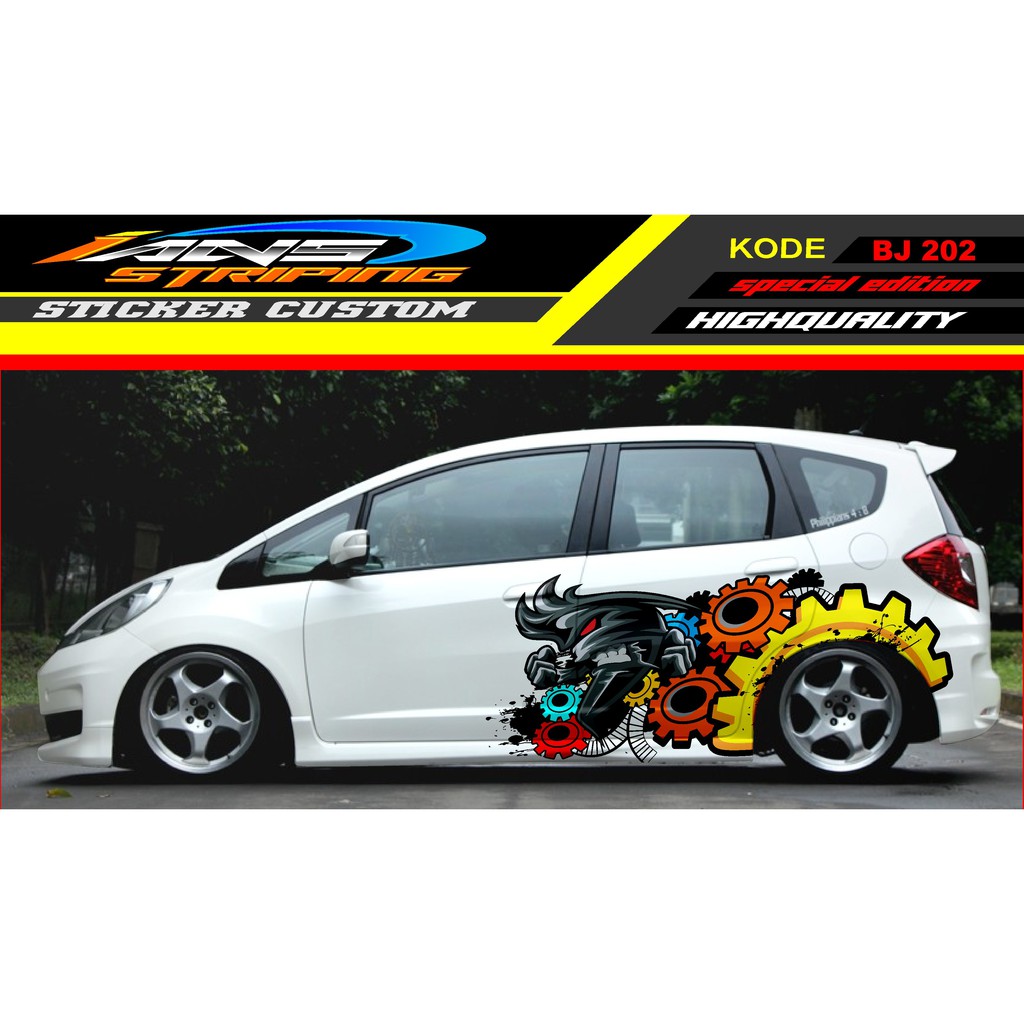 DECAL STIKER MOBIL HONDA JAZZ, BRIO, AVANZA, AGYA, MOBILIO, SIGRA