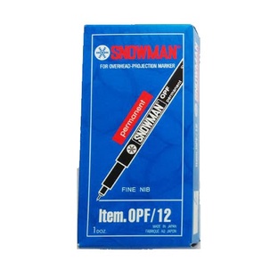 

Pen Snowman OHP (OPF/12) 0,5 mm Hitam / Biru / Merah promo