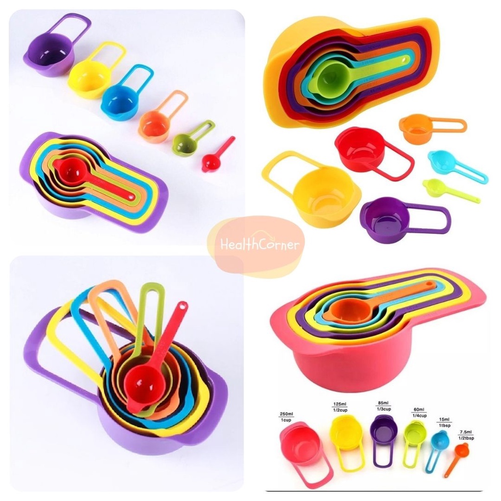 Sendok Takar Set 6in1 / Takaran Dapur / Meansuring Spoons Cup / Gelas Sendok Takar