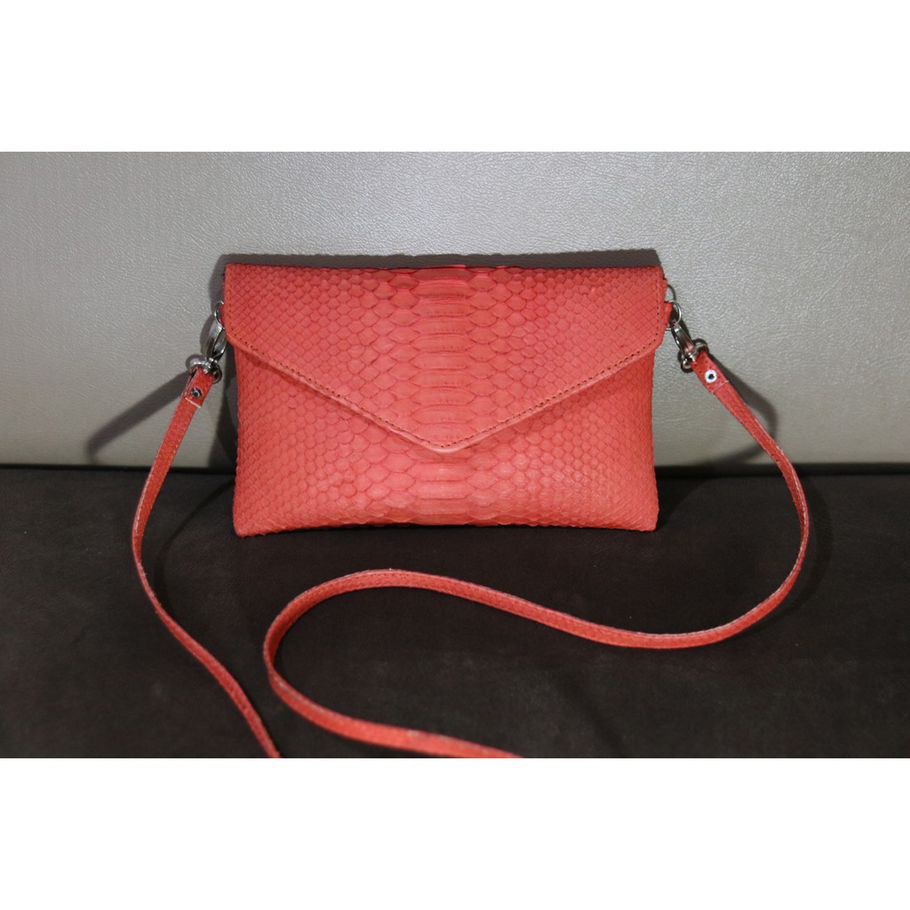 Tas Clutch Kulit Ular Python / Sanca Asli Model Amplop (Envelope)