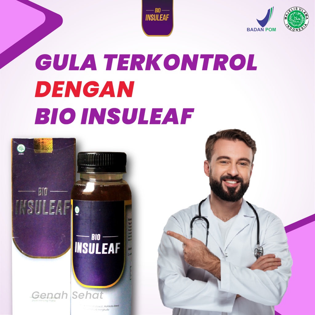 Bio Insuleaf Herbal Atasi Diabetes Ori 1 Botol