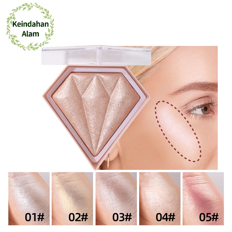 Handaiyan Highlighter powder Diamond Glow Highlighter Enhance Face Contour Make Up Beauty Cosmetic