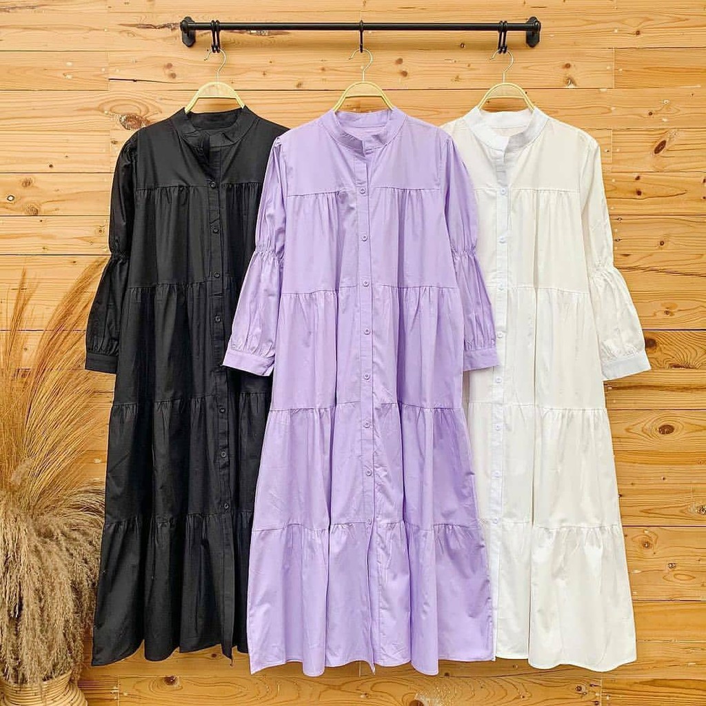 Maxi Bahan Moscrepe Pusat Supplier Grosir Baju Muslim Wanita Bandung 2021 Outfit Hijab Modern Hanum
