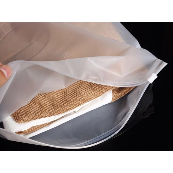 Zipper Storage Bag Plastik Ziplock Doff Klip Tebal