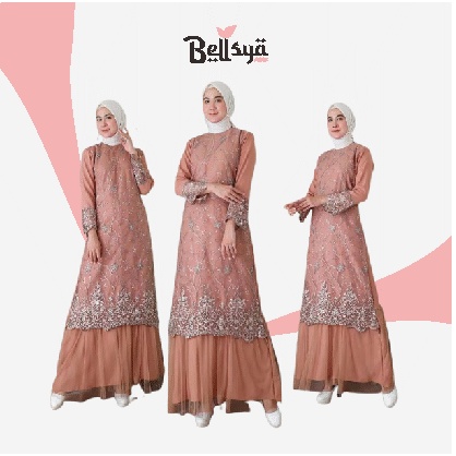 [READY JUMBO] TERMURAH Bayar CODGAMIS BROKAT -GAMIS TERBARU 2021- PAKAIAN MUSLIMAH - ARMELA GAMIS Ga