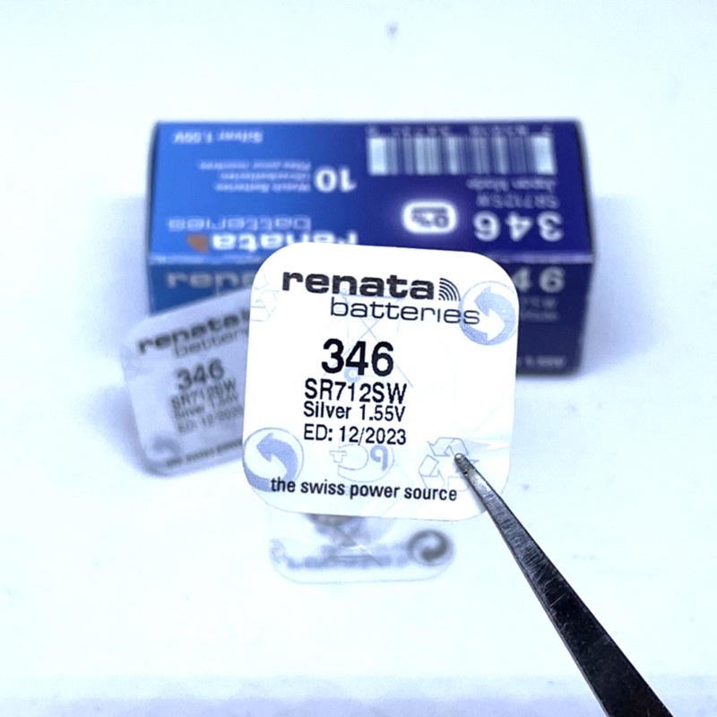 Baterai Renata 346 SR712SW Original Batrai Jam Tangan SR712