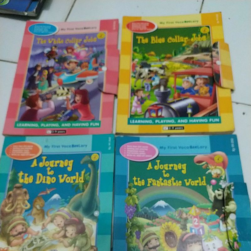 HARGA 1AN MY FIRST VOCA BEELARY THE BLUE COLLAR JOBS/A JOURNEY FANTASTIC WORLD/ DINO WORLD