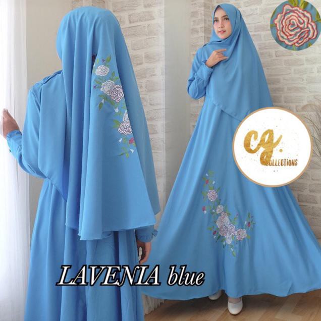 SALE Mayra Fatma Lavenia Syari Maxi Dres Hijab Jersey Crepe Wolfis Busui Gamis Hjb1356 HABISIN STOK