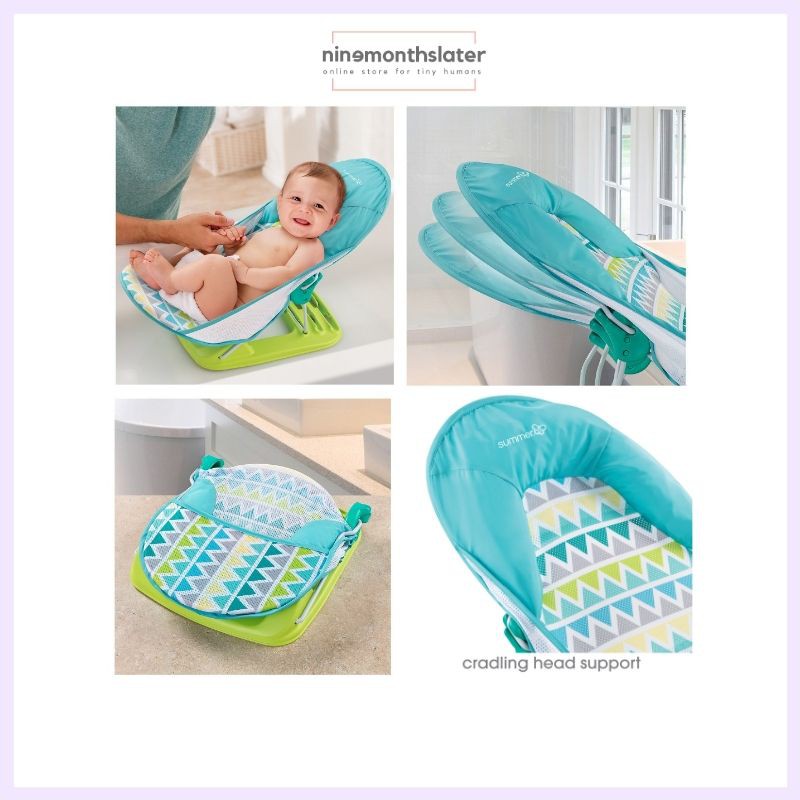 Summer Deluxe Baby Bather, Tempat Mandi Anak Bak Mandi Portable Anak Kain Baby Newborn Foldable Tub