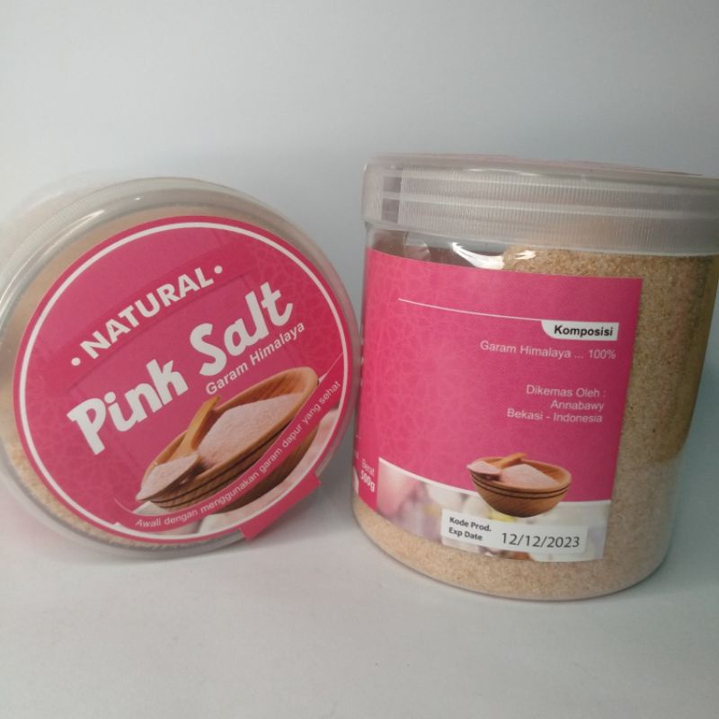 

NATURAL HIMALAYA PINK SALT/Garam himalaya 500G/Garam dapur SEHAT 500G