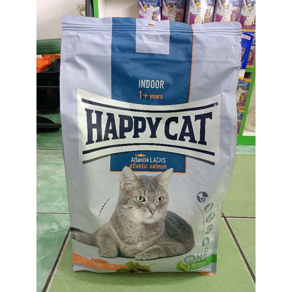 HAPPY CAT INDOOR SALMON 1+ KEMASAN 4KG FRESHPACK/ HAPPY CAT INDOOR / HAPPY PET