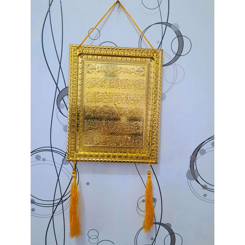 HIASAN KALIGRAFI DINDING MODEL KACA TERBARU