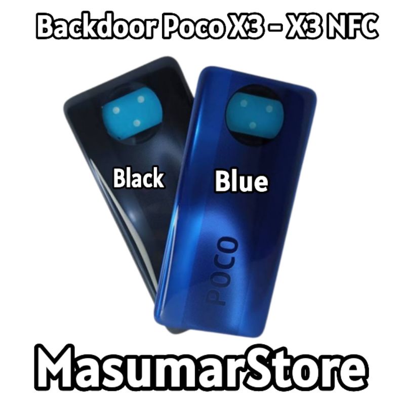 Tutup Belakang Backdoor Back Casing XIAOMI POCOPHONE POCO X3 - X3 NFC Backcover Original