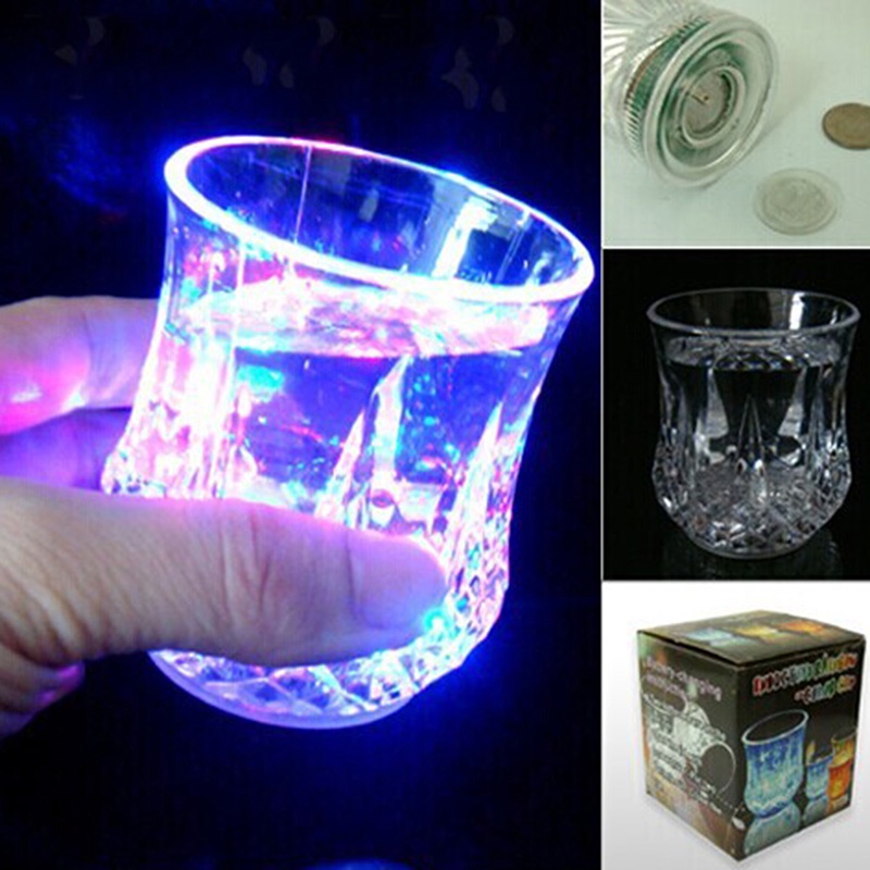 Gelas Wine / Bir Otomatis Dengan Lampu LED Aneka Warna