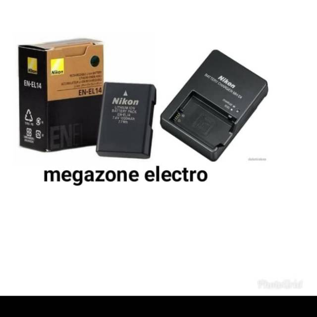 Baterai sama charger kamera nikon D3200 kualitas bagus