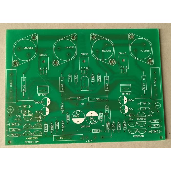 PCB Power Amplifier mono Blazer Optima fiber Er~361