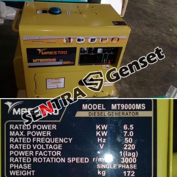 Genset 7000 watt Maestro MT9000MS MT 9000 MS terlaris