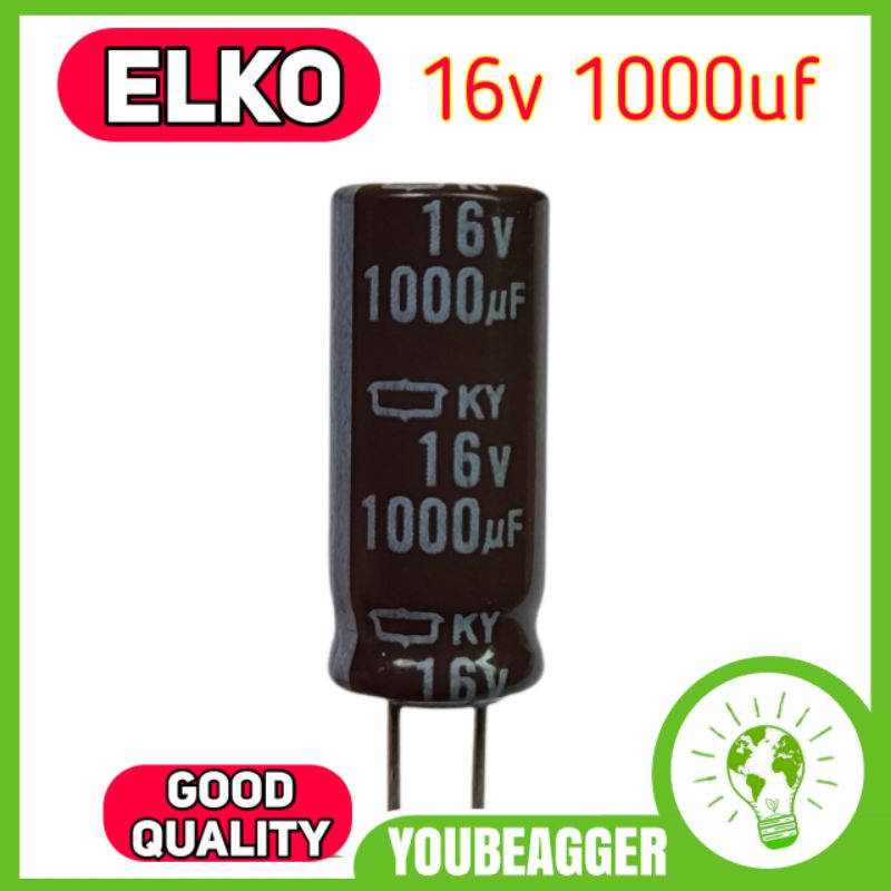 Elko 16v 1000uf kapasitor