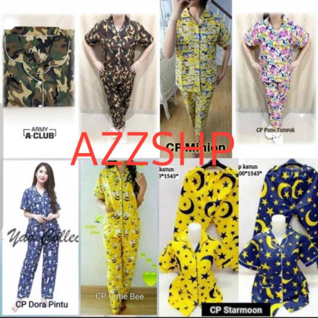 BAJU TIDUR PIYAMA DEWASA