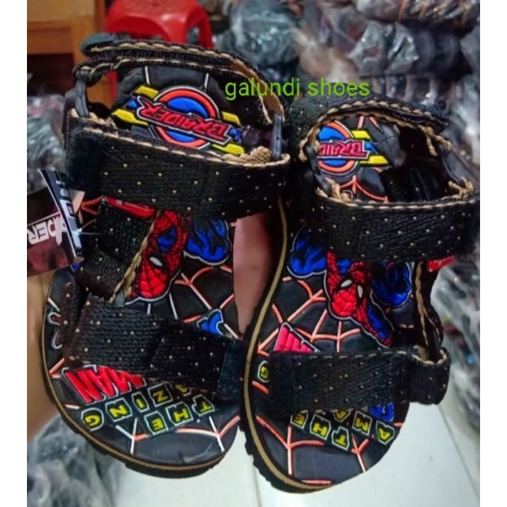 Sendal Gunung Karakter Anak Spiderman Harga Grosir