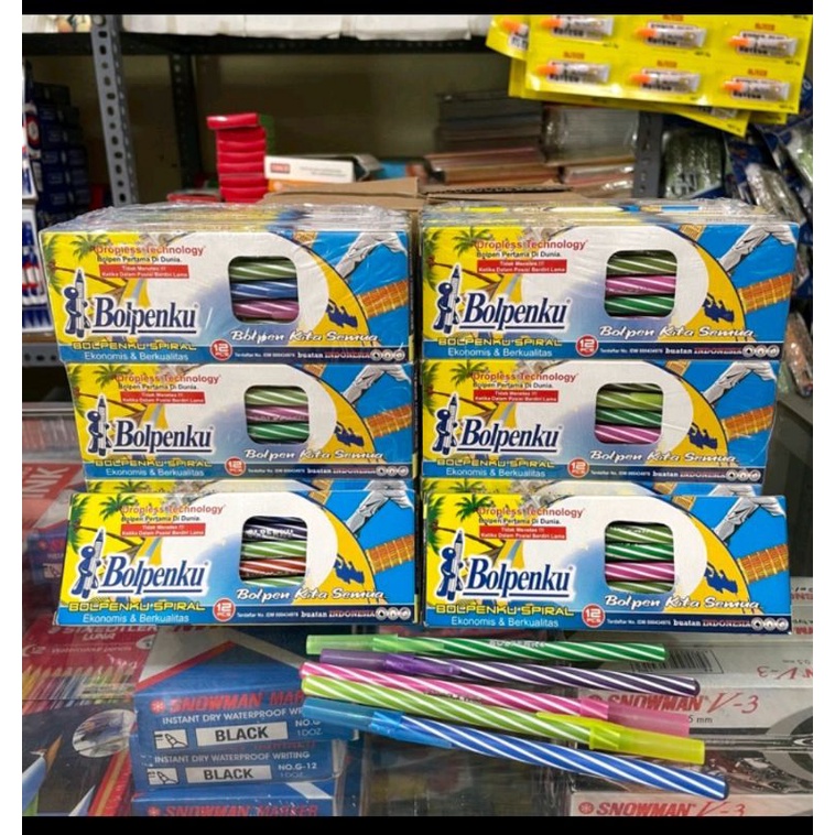 

1 pack = 12 biji | BOLPENKU ori | BOLPEN LILIN | BOLPEN ULIR