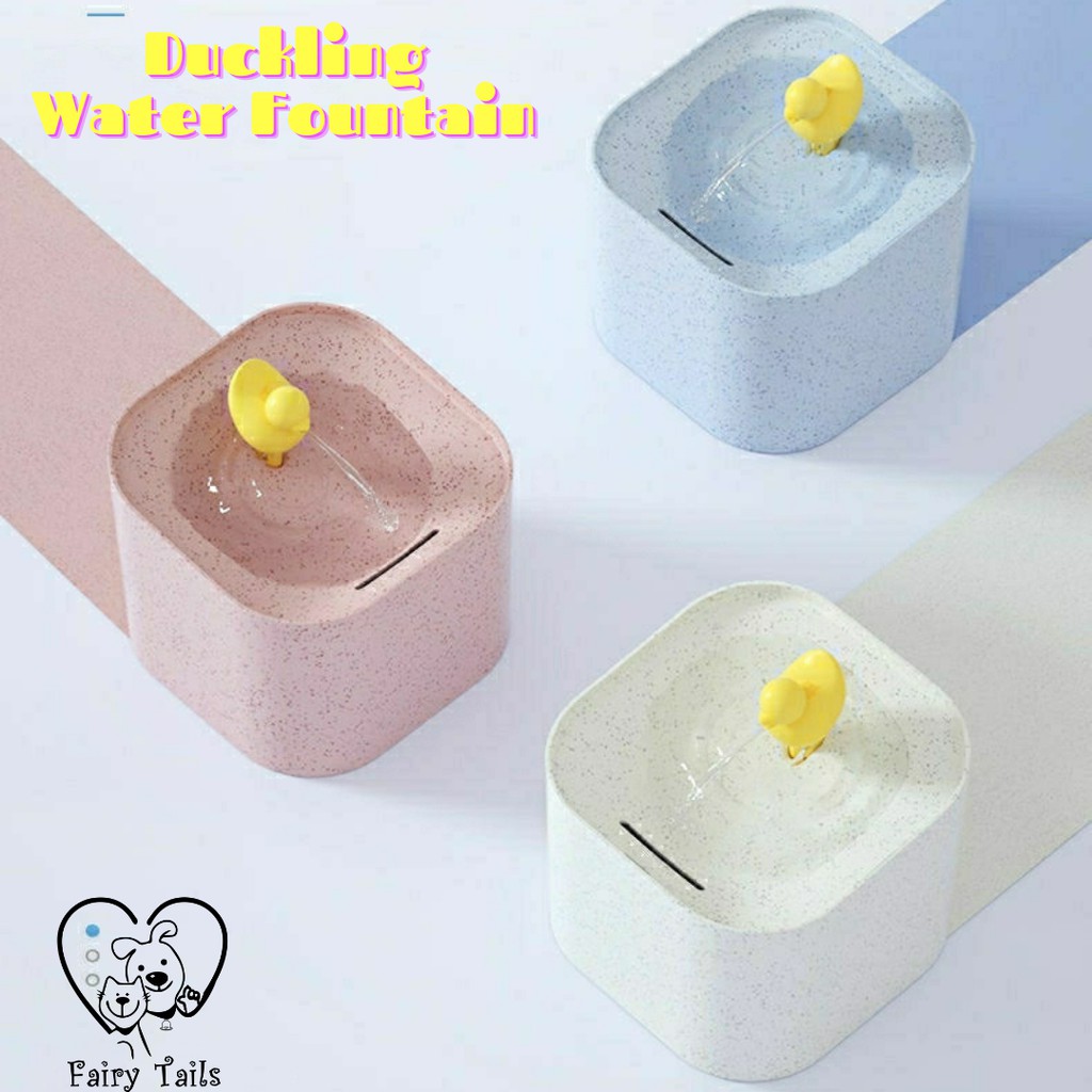 Pet Water Dispenser Fountain/Tempat Wadah Minum Air Mengalir/Air Mancur Hewan Kucing Anjing (Bebek)