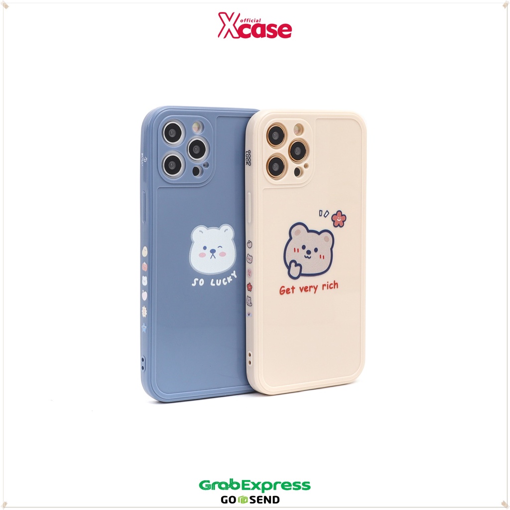 Lucky Bear Soft Case Full Protection for Vivo Y91 Y93 Y95 Y12 Y15 Y17 Y12S Y20 Y30 Y91C