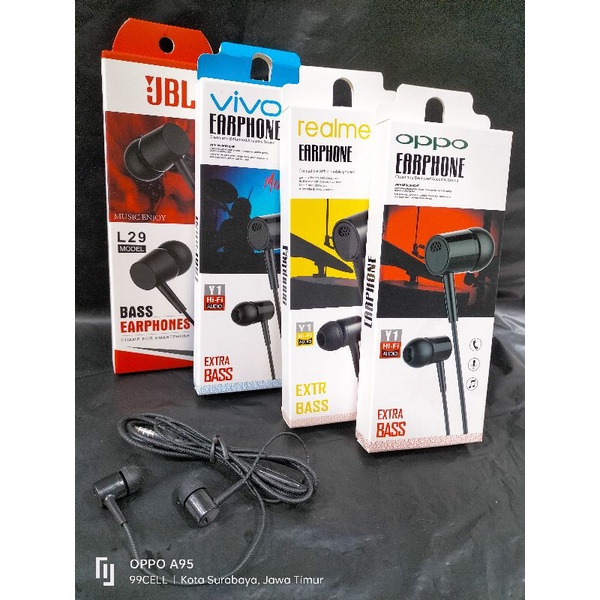 Handset handsfree earphone Branded model Y1