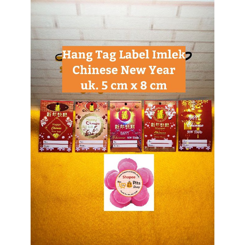 

Hang Tag Label Imlek Sincia Chinese New Year Uk.5 cm x 8 cm