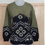 Kaos Sasirangan Banjarmasin Atasan Kaus Lengan Panjang Wanita Pria Baju Seragam Olahraga Senam Jalan