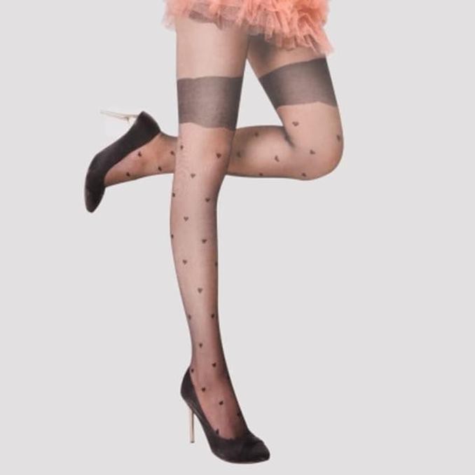BARANG MURAH STOCKING WANITA MOTIF PANTYHOSE FISHNET STOCKING SEXY LEGGING PESTA - HITAM KEBURU