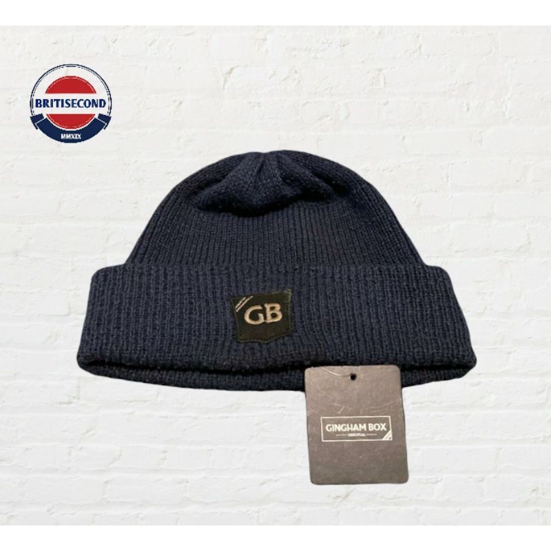 Beanihat Ginghambox Navy