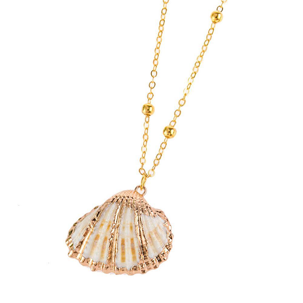 Needway   Shell Kalung Wanita Musim Panas Pantai Cowrie Sea Jewelry